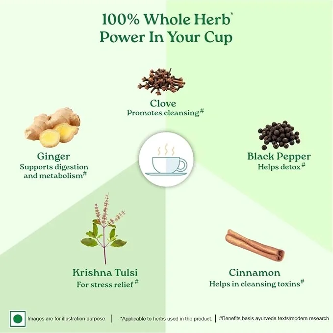 ORGANIC INDIA Tulsi Detox Kahwa 25 Tea Bags image 5