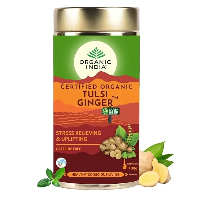 Organic India Tulsi Ginger Tea 100g