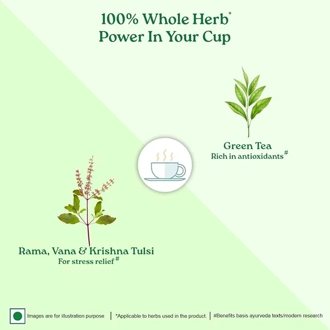 Organic India Tulsi Green Tea Honey Lemon 25 Teabags image 5