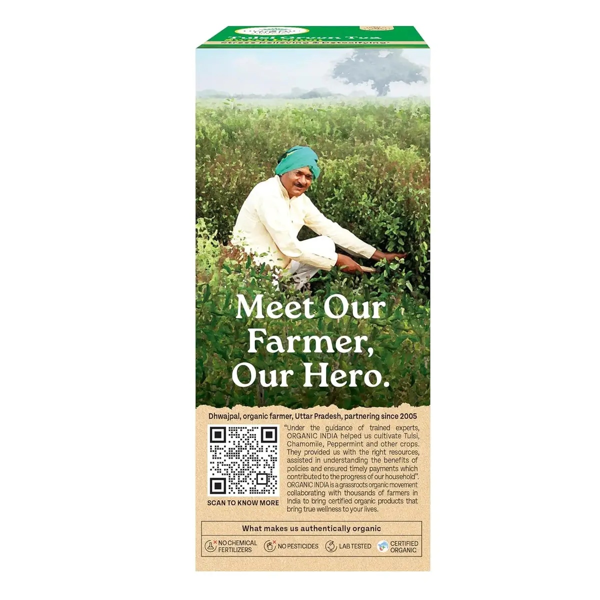 Organic India Tulsi Green Tea Sweet Lemon 25 Tea Bags image 6