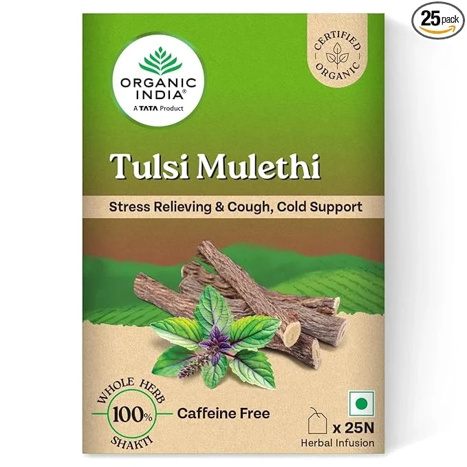 Organic India Tulsi Mulethi Tea - 25 Tea Bags