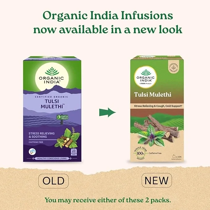 Organic India Tulsi Mulethi – 25 Tea Bags | Stress Relief & Digestive Health Tea image 8