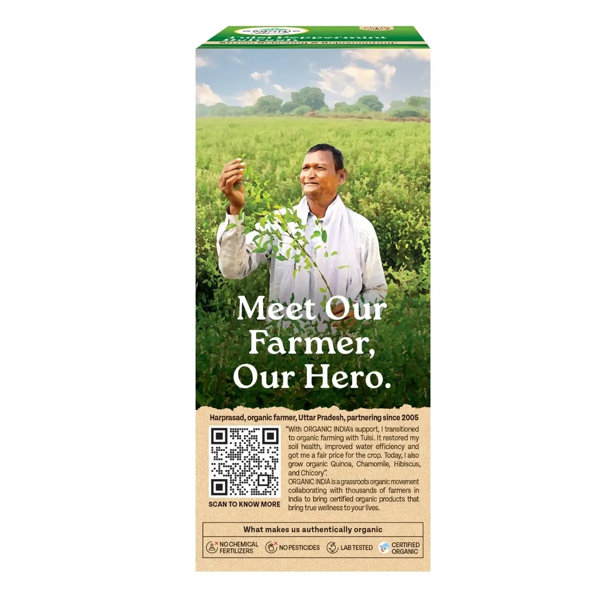 ORGANIC INDIA Tulsi Peppermint Refresh 25 Tea Bags image 2