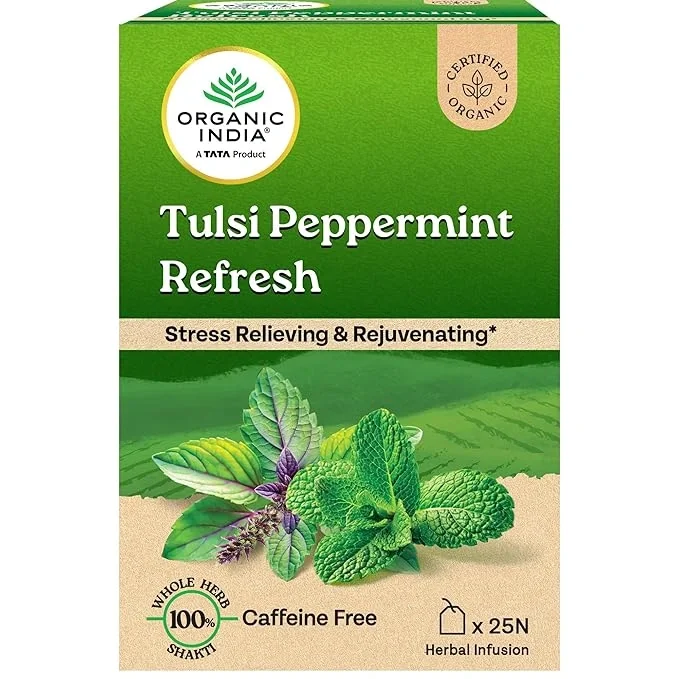 Organic India Tulsi Peppermint Refresh Tea