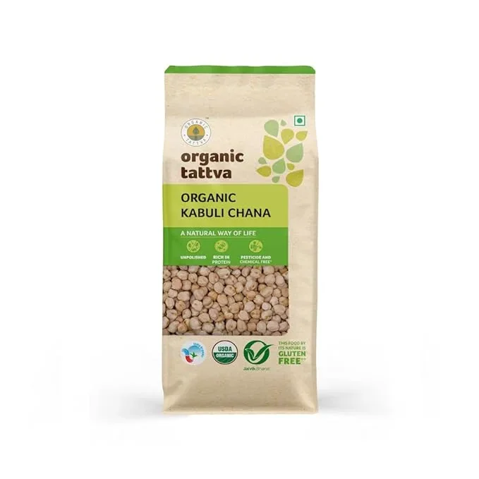 Organic Tattva Kabuli Chana, 500 g | Premium Organic Chickpeas