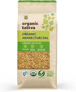 Organic Tattva Organic Toor Dal (Arhar Dal) 500 g