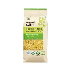 Organic Tattva Organic Moong Dal Split 500 g for Cooking