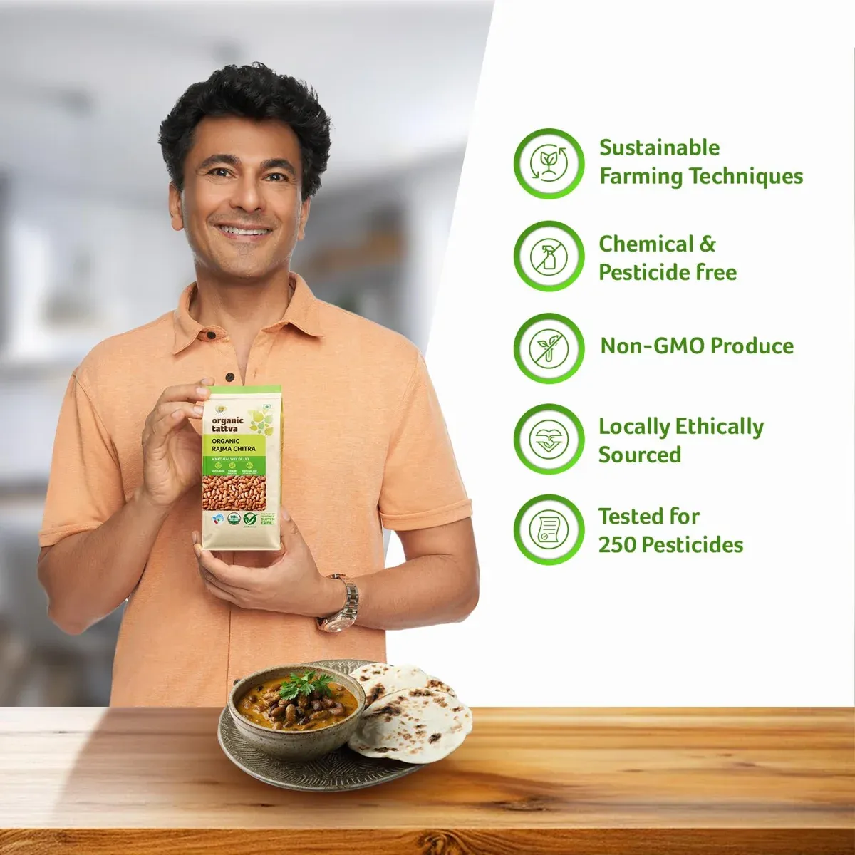 Organic Tattva Rajma Chitra 500g – 100% Organic Kidney Beans image 6