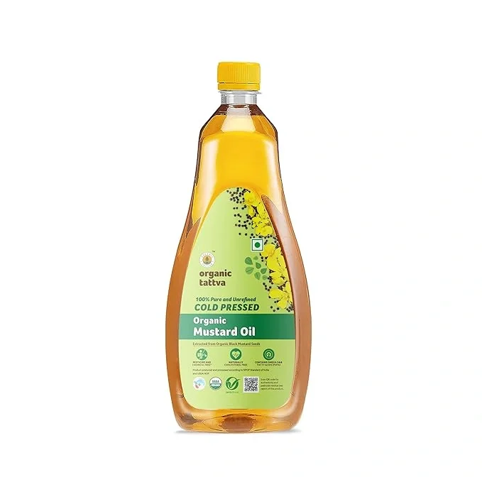 Organic Tattva Cold Pressed Mustard Oil 1 Ltr