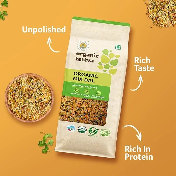 Organic Tattva Organic Mix Dal 500 g | Protein-Rich Dal image 4