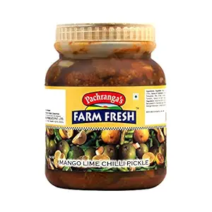 Pachranga's Farm Fresh Mango Lime Chilli Pickle, 1Kg