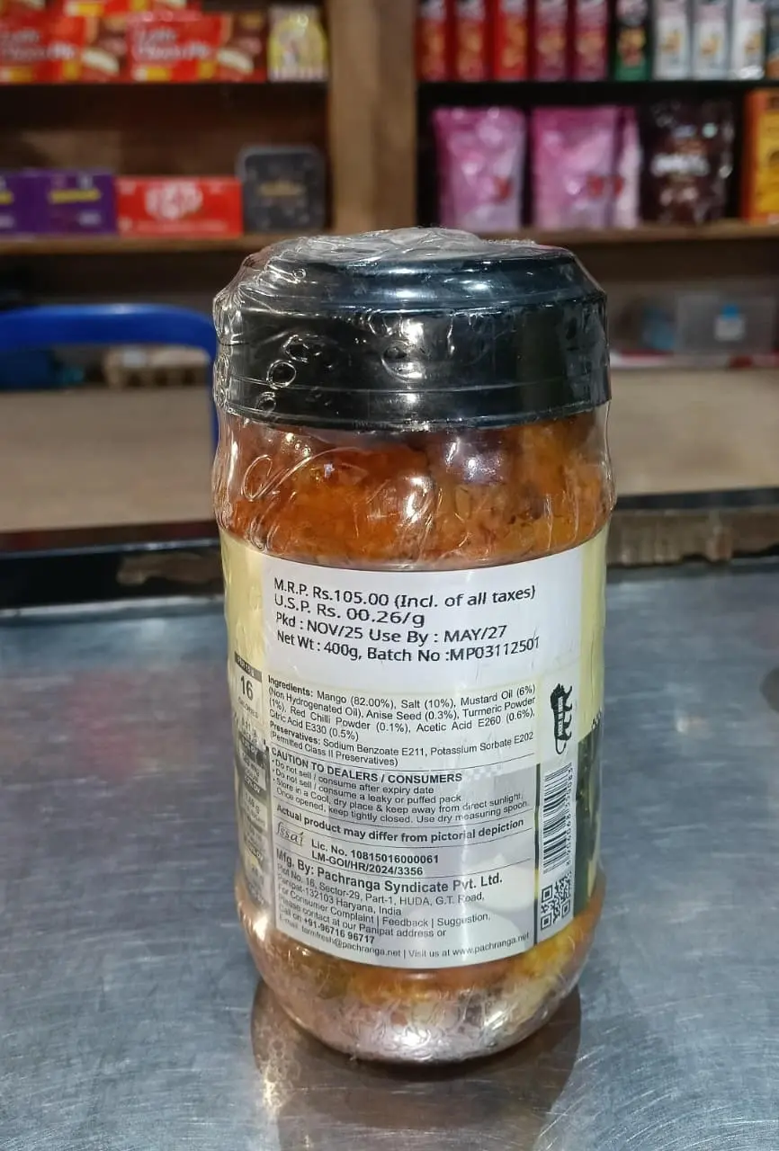  Pachranga's Farm Fresh Mango Pickle 400 GM image 2
