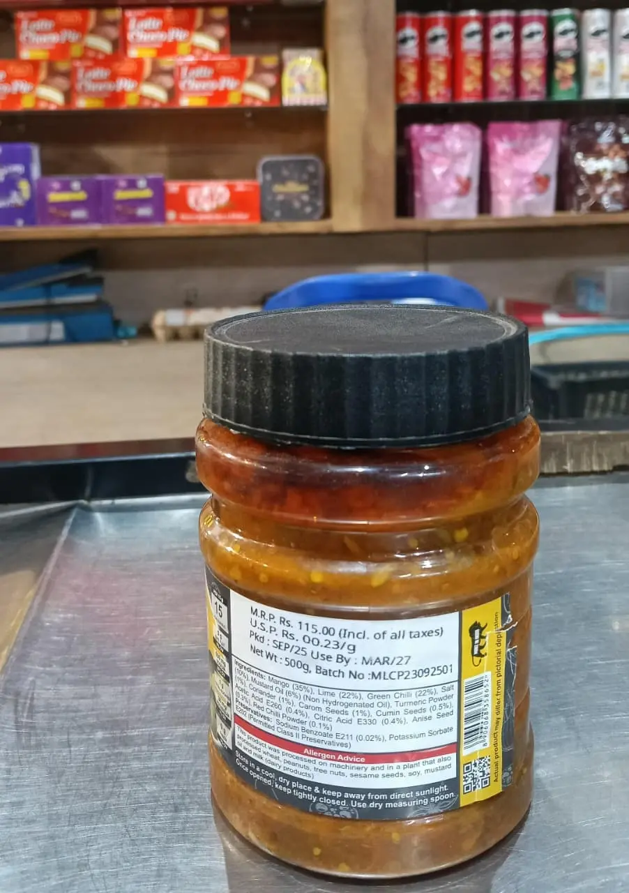 Pachranga's PSP Mango Lime Chilli Pickle, 500g image 2