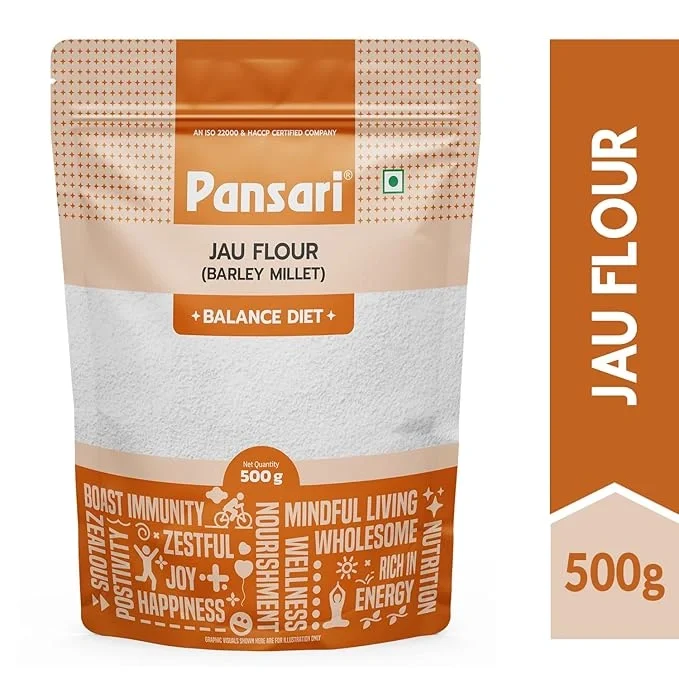 Pansari Jau Atta | Barley Flour 500gm – High Fiber, Nutrient-Rich, Helps Weight Loss & Reduces Heart Disease | Gluten-Free, image 4