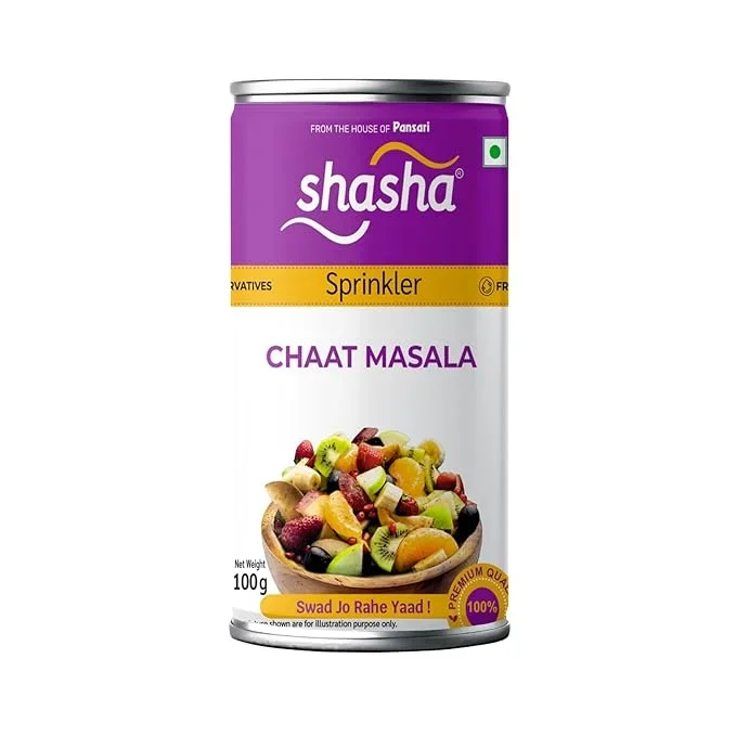 Shasha Chaat Masala Sprinkler, 100g, Indian Spice Mix