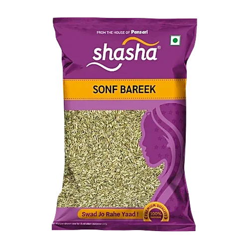 Pansari Shasha Whole Saunf Barik Fennel Seeds 100g