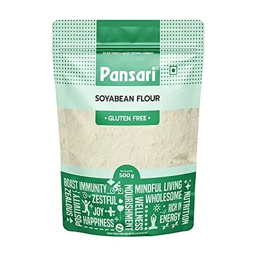 Pansari Soyabean Flour 500gm. High-Protein, Gluten-Free Soybean Flour