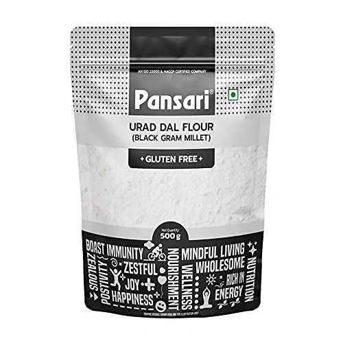 Pansari Urad Dal Flour 500gm - High Protein, Rich in Vitamin B, Calcium & Potassium
