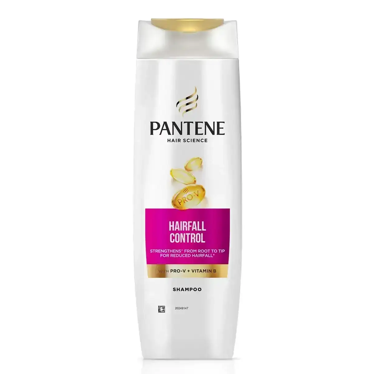 Pantene Hairfall Control Shampoo 340ml. Strengthens hair to reduce hair fall. Get strong, healthy hair with Pantene.