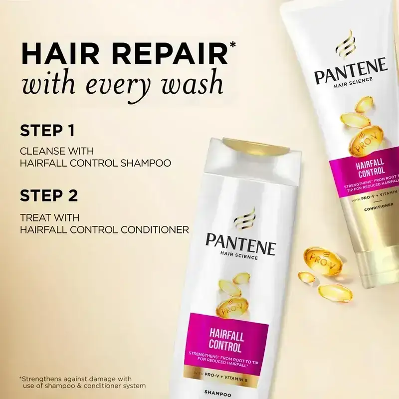 Pantene, Hairfall Control Shampoo, 340ML image 3