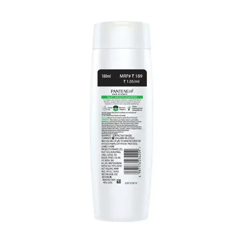 Pantene, Silky Smooth Shampoo, 180ML image 8