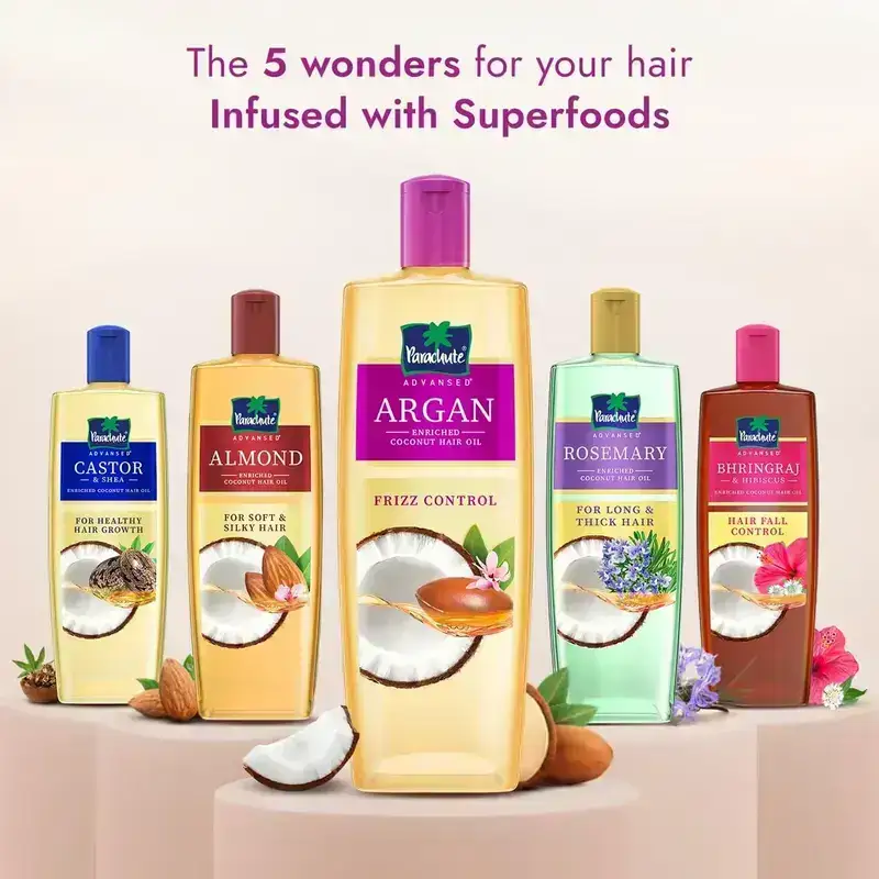 Parachute Advansed Argan-enriched Coconut Hair Oil, 300ml image 7