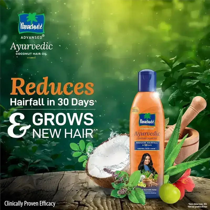 Parachute, Advansed Ayurvedic Coconut Hair Oil,300ml image 10