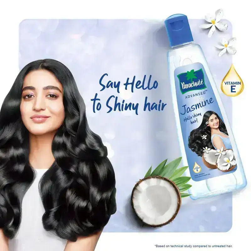 Parachute Advansed Jasmine Coconut Hair Oil, 400 ml with Free 90 ml pack image 7