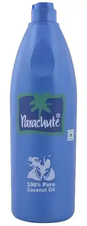 Parachute Pure Coconut Oil in a 500ml bottle. Ideal hair and skin nourishment, trusted Parachute quality.