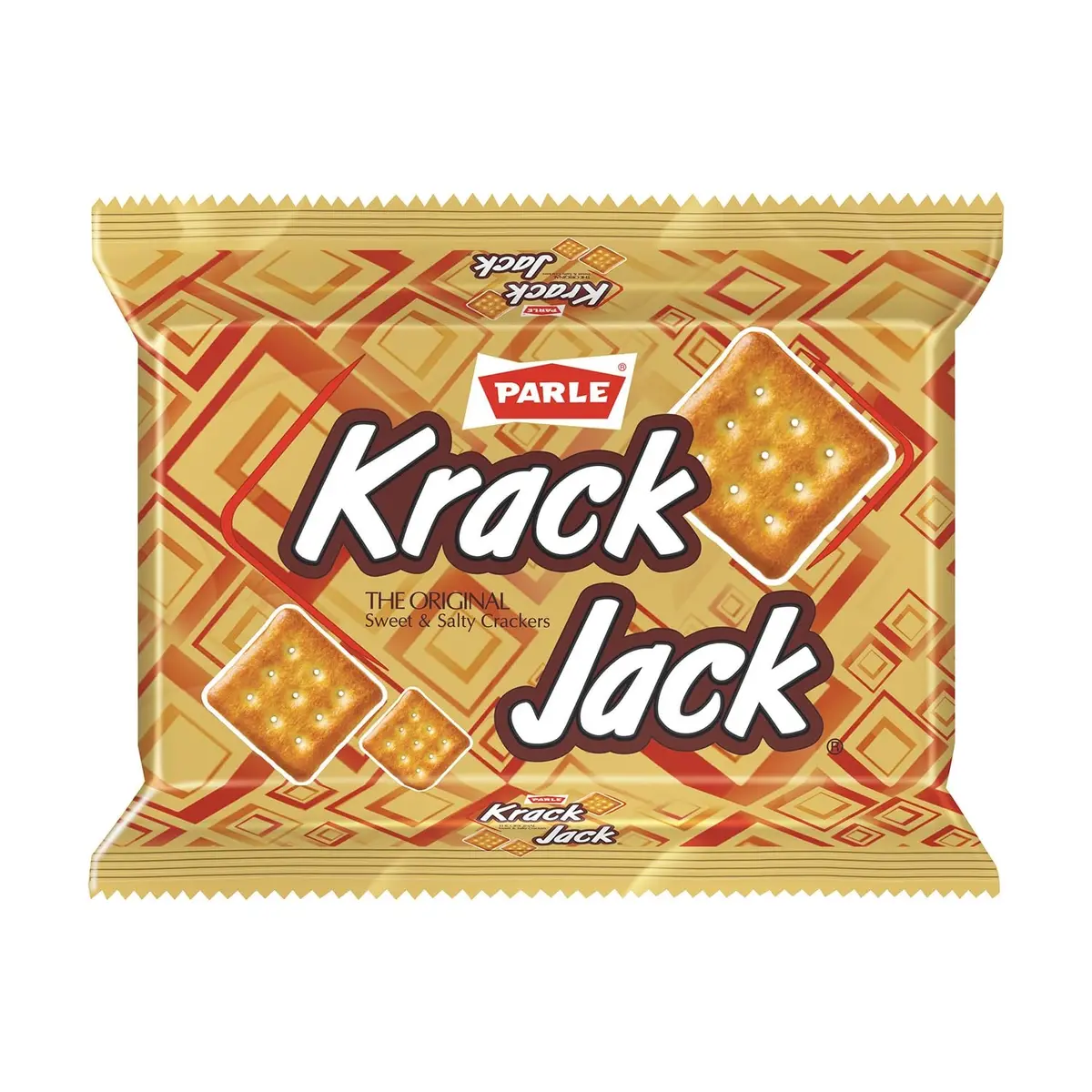 Parle Agro Krack Jack, the original sweet & salty crackers, 176.4g (weight may vary).