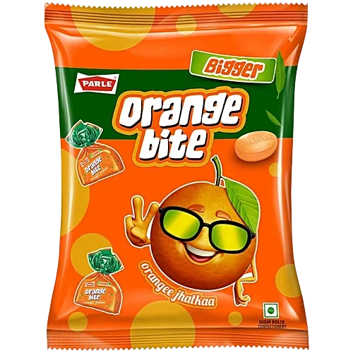 Parle Bigger Orange Bite Candy, 195gm