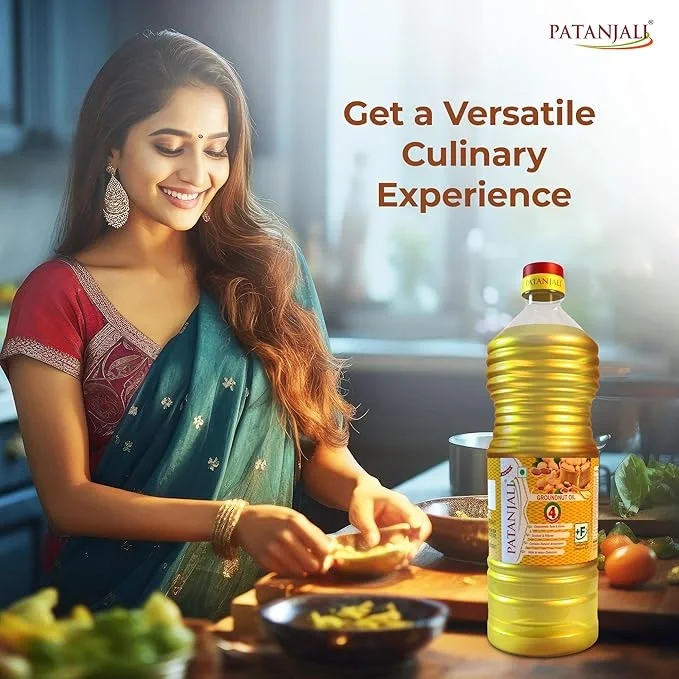 Patanjali Kacchi Ghani Groundnut Oil 1 L – Virgin & Unrefined image 4
