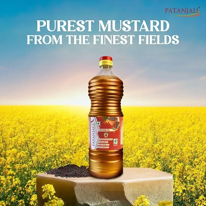 Patanjali Pure Sarso Ka Tel 1 L – Cold Pressed Mustard Oil image 4