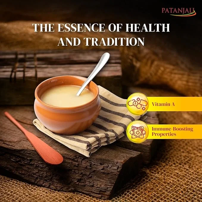 Patanjali Pure Danedar Cow Ghee 200 ml | Rich Aroma | Natural & Healthy image 5