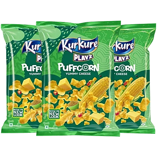  Kurkure Yummy Cheese Puffcorn Namkeen, 58g image 6