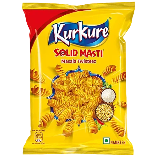 Kurkure Solid Masti Masala Twisteez Chips, 66.6 g