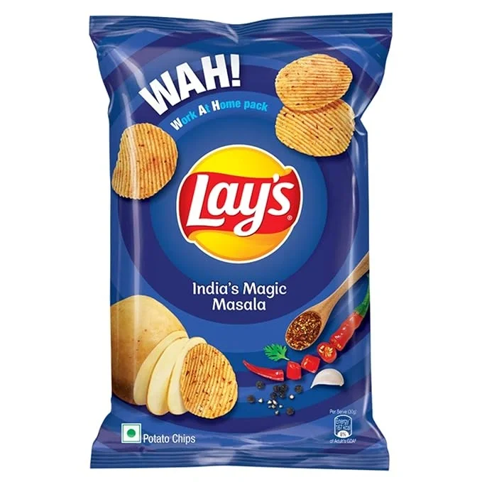 Lay's India's Masala Magic potato chips, a crunchy snack from PepsiCo.