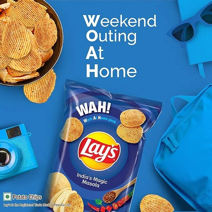Lay's Potato Chips – India’s Masala Magic Flavour, 50 g / 52 g / 55 g (Weight May Vary) image 5