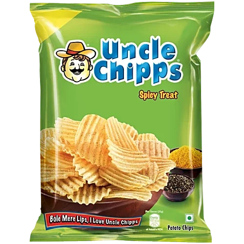 Uncle Chips Kaxilu Uncle Spicy Treat Potato Chips, 52 Gram