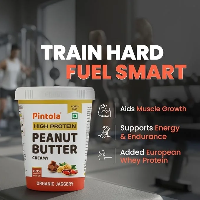 Pintola 510g High Protein Organic Jaggery Peanut Butter – Creamy & Nutritious image 4