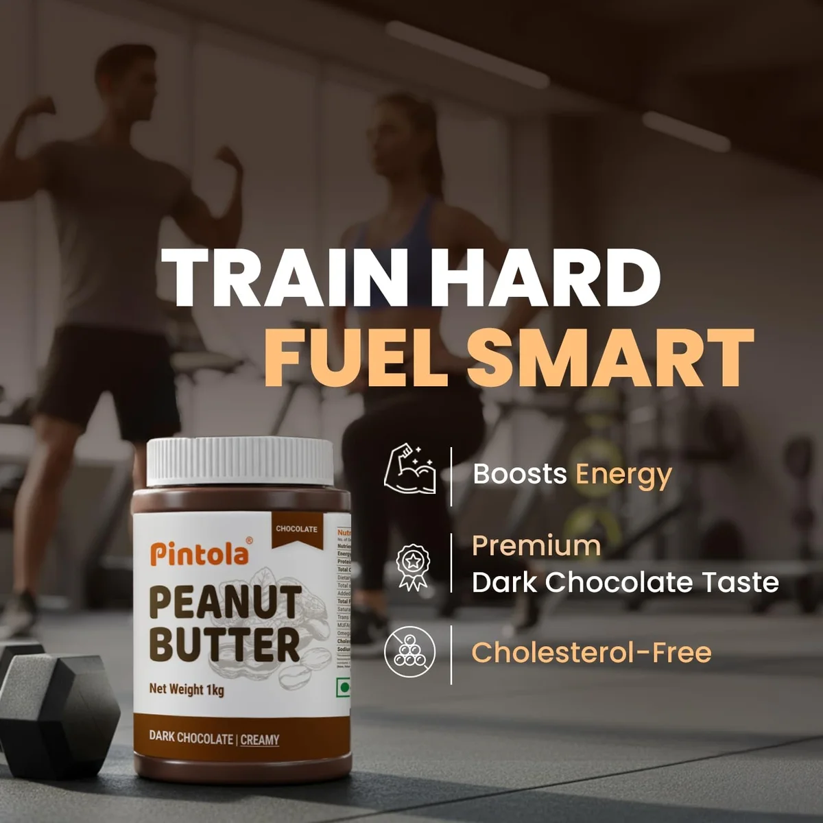 Pintola 1kg Peanut Butter Chocolate Flavour – Creamy & Protein-Rich image 4