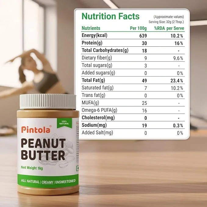 Pintola All Natural Peanut Butter Creamy 1kg image 7