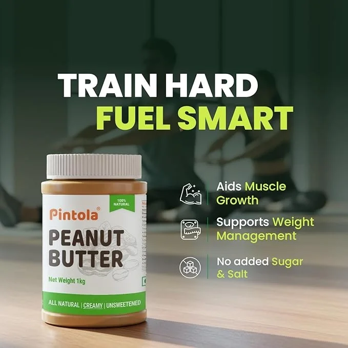 Pintola All Natural Peanut Butter Creamy 1kg image 4