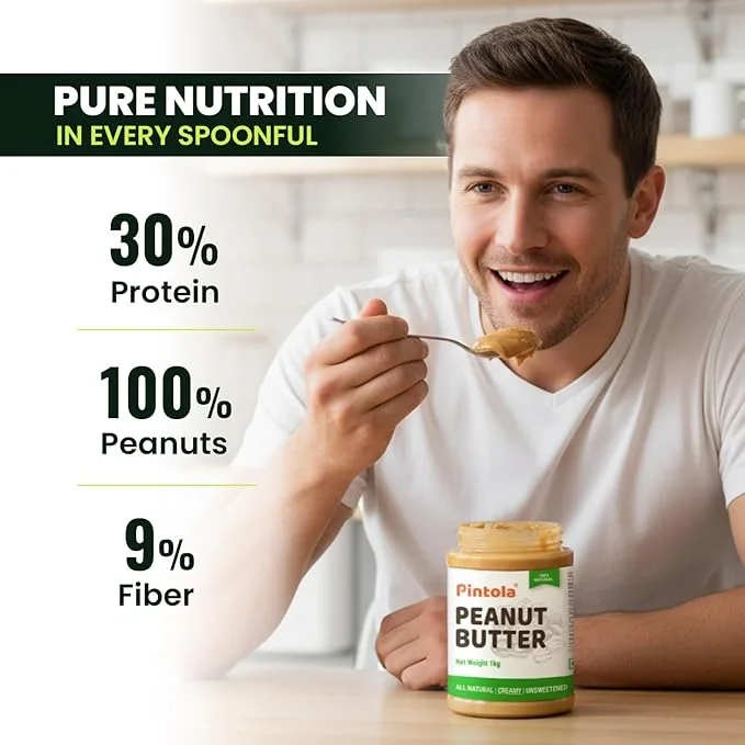 Pintola All Natural Peanut Butter Creamy 1kg image 6