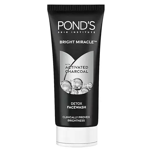 Pond's Bright Miracle Detox Facewash, 100gm. A facial cleanser that detoxifies and brightens skin.