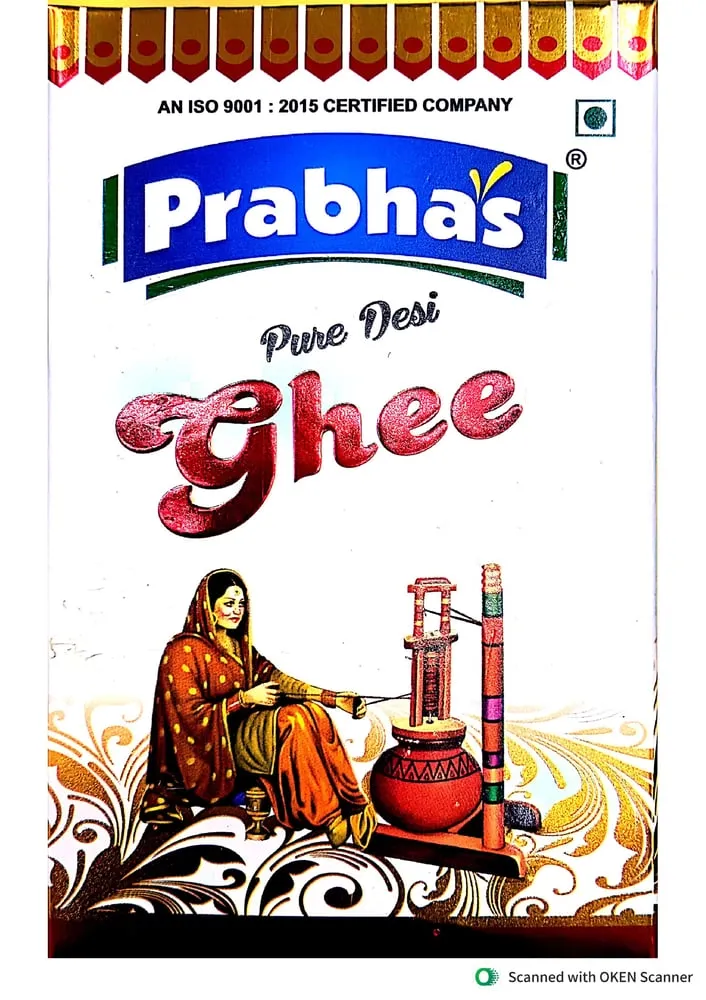 Prabhas Pure Desi Ghee Tetra, 1 Ltr