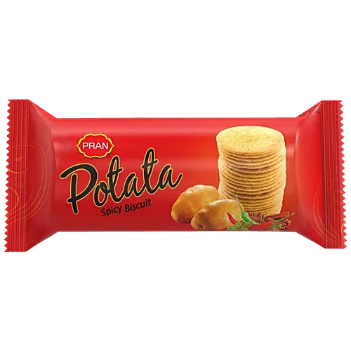 Pran Potata Spicy Flavoured Biscuit Thins 75g