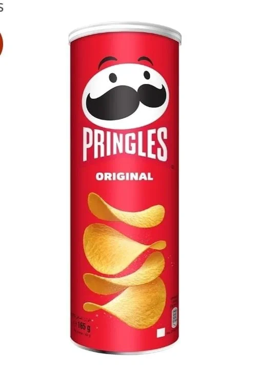 Pringles Original Potato Chips, 107g, no artificial colors