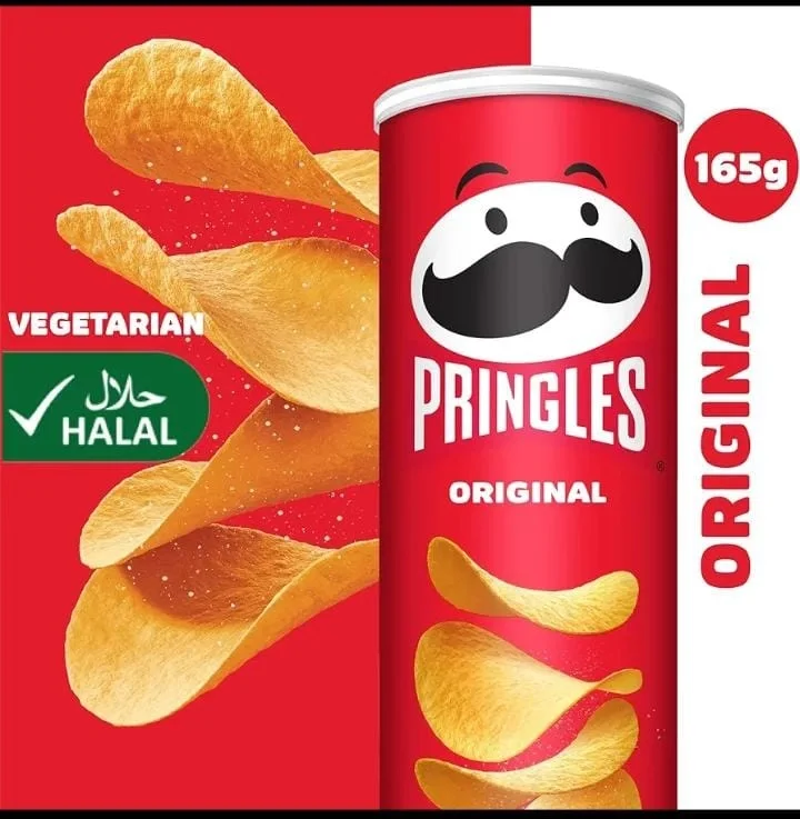 Pringles Original Patoto Chips107 G, No Artificial Colours image 2