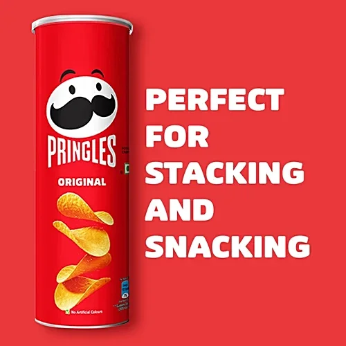 Pringles Original Patoto Chips107 G, No Artificial Colours image 7